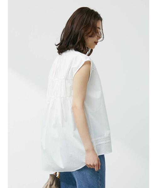 Furryrate（ファーリーレート）の「・furry rate レース切替ノースリブラウス（シャツ/ブラウス・レディース・ブラック/オフホワイト/グレー/グリーン・FREE）」の15枚目の写真