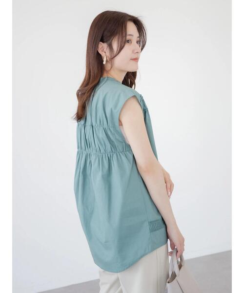 Furryrate（ファーリーレート）の「・furry rate レース切替ノースリブラウス（シャツ/ブラウス・レディース・ブラック/オフホワイト/グレー/グリーン・FREE）」の18枚目の写真