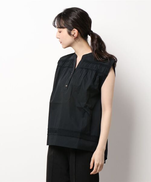 Furryrate（ファーリーレート）の「・furry rate レース切替ノースリブラウス（シャツ/ブラウス・レディース・ブラック/オフホワイト/グレー/グリーン・FREE）」の5枚目の写真