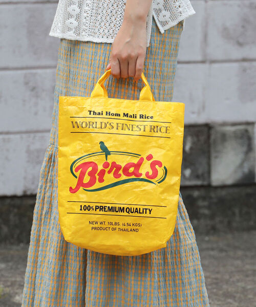 Ray BEAMS（レイビームス）の「wiffle × Ray BEAMS / 別注 ライスシート バッグ（トートバッグ・レディース・ライトブルー/その他/その他1/イエロー・ONE SIZE）」の13枚目の写真