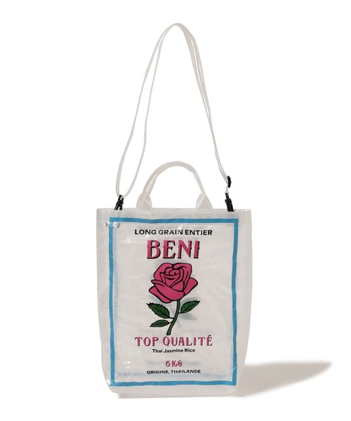 Ray BEAMS（レイビームス）の「wiffle × Ray BEAMS / 別注 ライスシート バッグ（トートバッグ・レディース・ライトブルー/その他/その他1/イエロー・ONE SIZE）」の7枚目の写真