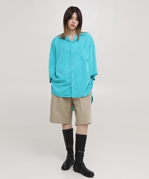 MASONPRINCE（メイソンプリンス）の「1タックセミワイドショートスラックス DK3032 【MASONPRINCE】（スラックス・メンズ・ブラック/ベージュ/ブラウン・S/M/L/XL）」の10枚目の写真