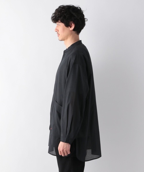 GLOBAL WORK(グローバルワーク)の「ライトBigシャツ/Blintw/273457(シャツ/ブラウス・メンズ・ブラック/グレー・MEDIUM/LARGE)」の9枚目の写真