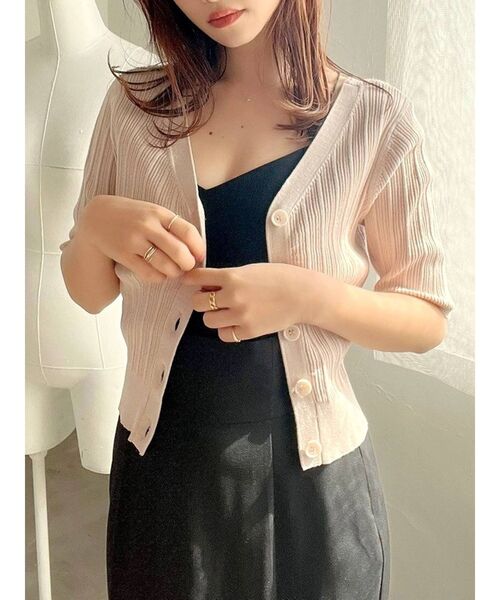 RESEXXY（リゼクシー）の「2wayニットトップス（ニット/セーター・レディース・ブラック/グリーン/ベージュ・FREE）」の3枚目の写真