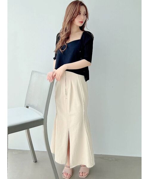 RESEXXY（リゼクシー）の「2wayニットトップス（ニット/セーター・レディース・ブラック/グリーン/ベージュ・FREE）」の20枚目の写真