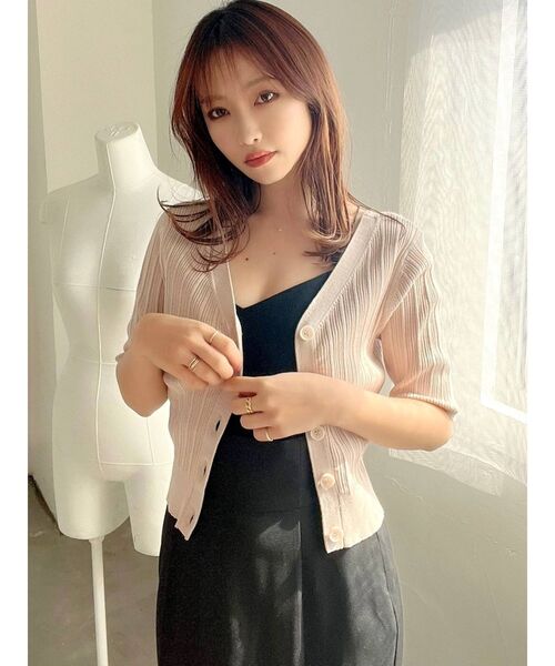 RESEXXY（リゼクシー）の「2wayニットトップス（ニット/セーター・レディース・ブラック/グリーン/ベージュ・FREE）」の7枚目の写真