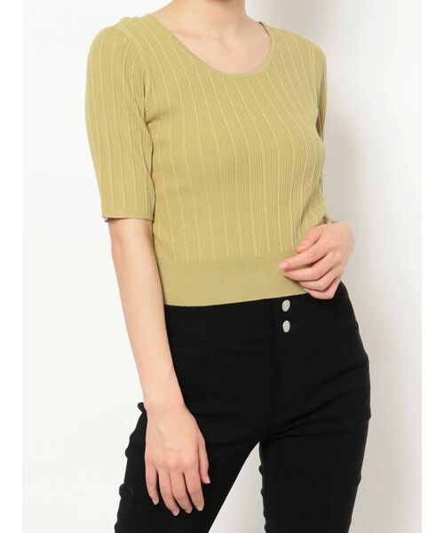 RESEXXY（リゼクシー）の「2wayニットトップス（ニット/セーター・レディース・ブラック/グリーン/ベージュ・FREE）」の6枚目の写真