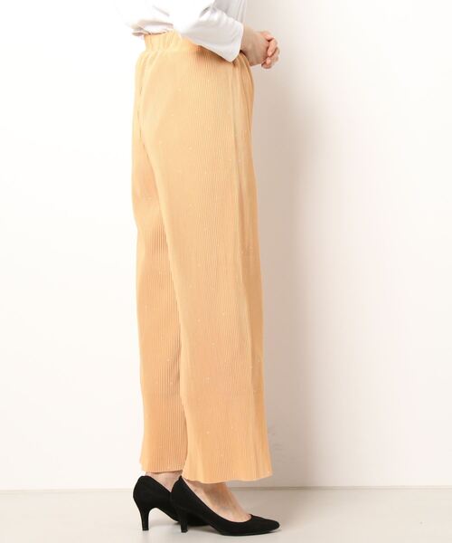 Lugnoncure（ルノンキュール）の「ドットプリントプリーツパンツ（その他パンツ・レディース・ブラック/ベージュ・ﾌﾘ-）」の3枚目の写真