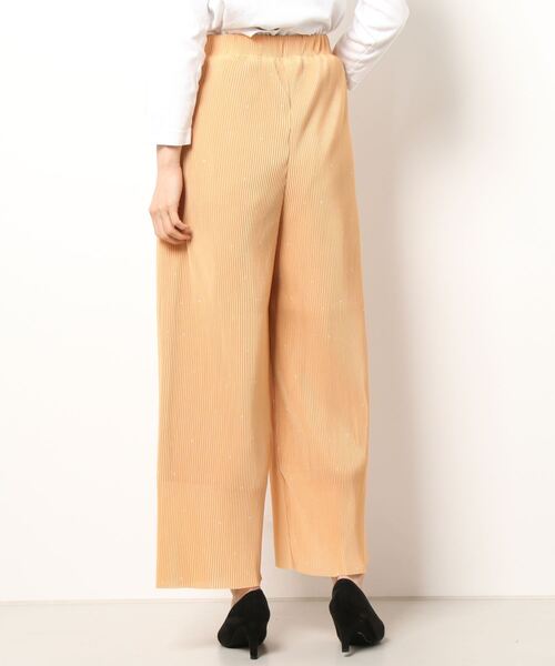 Lugnoncure（ルノンキュール）の「ドットプリントプリーツパンツ（その他パンツ・レディース・ブラック/ベージュ・ﾌﾘ-）」の4枚目の写真