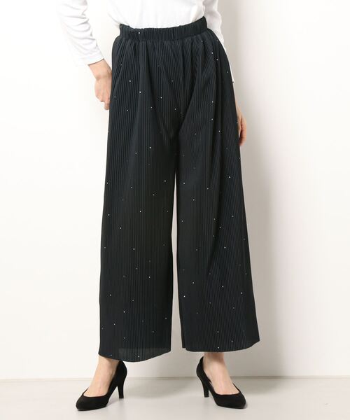 Lugnoncure（ルノンキュール）の「ドットプリントプリーツパンツ（その他パンツ・レディース・ブラック/ベージュ・ﾌﾘ-）」の14枚目の写真