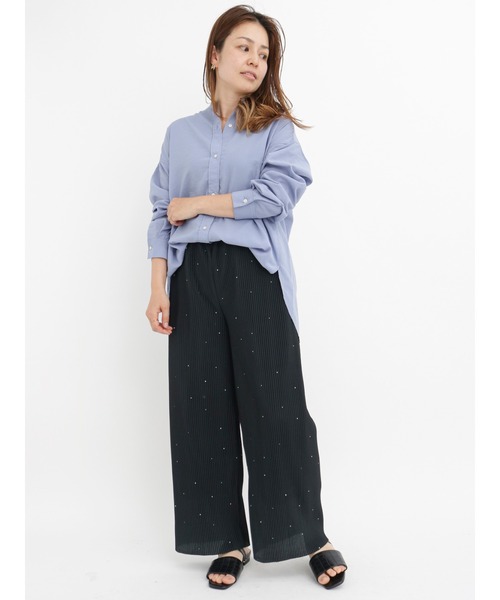 Lugnoncure（ルノンキュール）の「ドットプリントプリーツパンツ（その他パンツ・レディース・ブラック/ベージュ・ﾌﾘ-）」の11枚目の写真