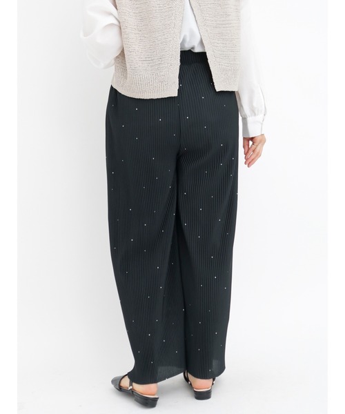 Lugnoncure（ルノンキュール）の「ドットプリントプリーツパンツ（その他パンツ・レディース・ブラック/ベージュ・ﾌﾘ-）」の6枚目の写真