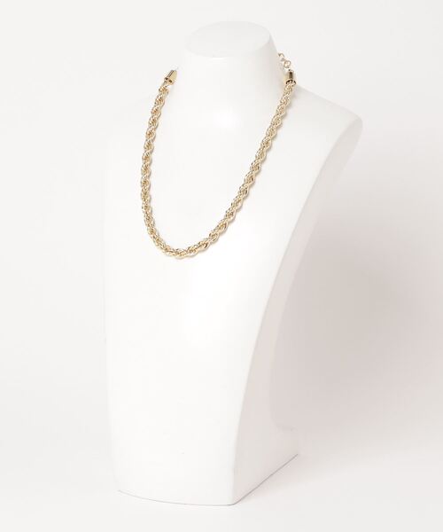 atmos pink（アトモスピンク）の「atmos pink スパイラルチェーンネックレス（ネックレス・レディース・シルバー/ゴールド・FREE）」の4枚目の写真