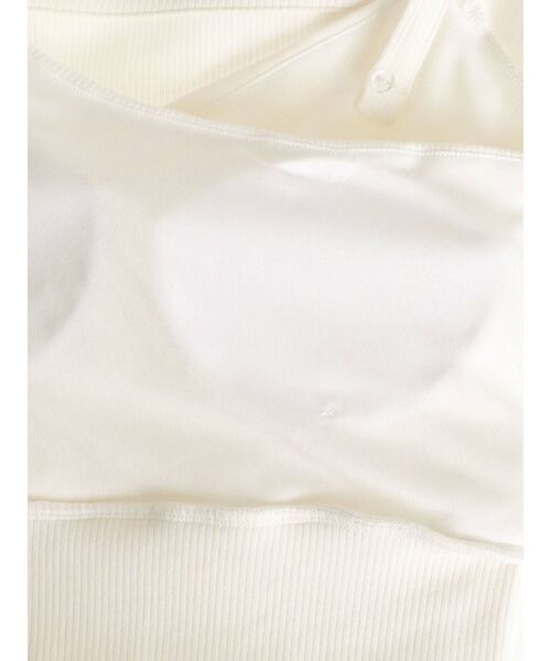 GYDA（ジェイダ）の「ハーフスリーブ2WAYカシュクールデザイントップス（Tシャツ/カットソー・レディース・ブラック/オフホワイト/グリーン・FREE）」の17枚目の写真