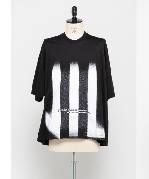 NILoS（ニルズ）の「NILoS/ニルズ/COTTON JERSEY/800CPM2（Tシャツ/カットソー・メンズ・ホワイト/ブラック/パープル・1/2）」の2枚目の写真