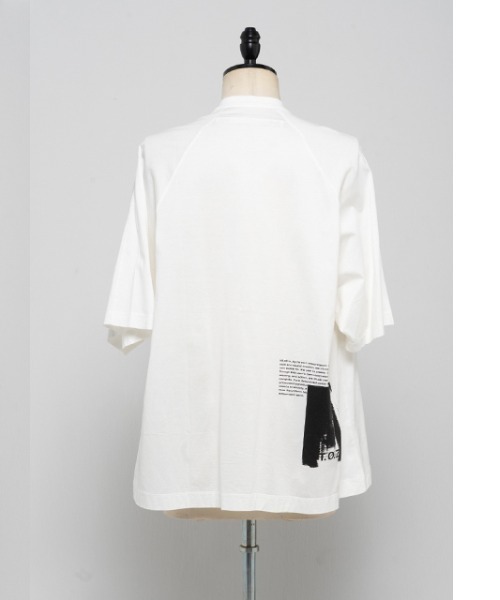 NILoS（ニルズ）の「NILoS/ニルズ/COTTON JERSEY/800CPM2（Tシャツ/カットソー・メンズ・ホワイト/ブラック/パープル・1/2）」の6枚目の写真