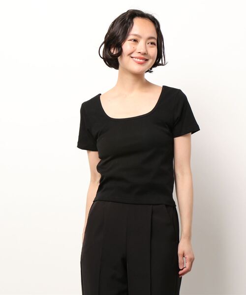 セール】スクエアネック半袖Tシャツ（Tシャツ/カットソー