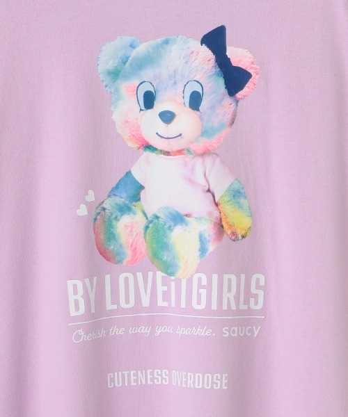 by LOVEiT(バイラビット)の「タイダイラビ子ワンピース(ワンピース・キッズ・ブラック/ホワイト/ラベンダー・120cm/140cm/150cm/130cm/160cm)」の11枚目の写真