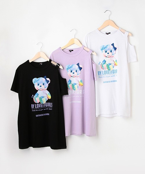 by LOVEiT(バイラビット)の「タイダイラビ子ワンピース(ワンピース・キッズ・ブラック/ホワイト/ラベンダー・120cm/140cm/150cm/130cm/160cm)」の6枚目の写真