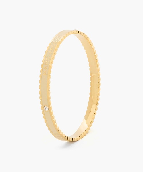 MARC JACOBS（マークジェイコブス）の「THE MEDALLION SCALLOPED BANGLE/ザ メダリオン スカラップ バングル（バングル/リストバンド・レディース・ピンク系その他/ブラック×ゴールド/ホワイト×ゴールド/パープル系その他・ONE SIZE）」の11枚目の写真