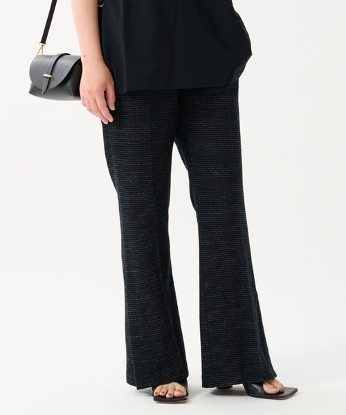 journal standard L'essage（ジャーナルスタンダードレサージュ）の「ジャージーツイードイージーパンツ（その他パンツ・レディース・ブラック/グレー系その他・FREE）」の2枚目の写真