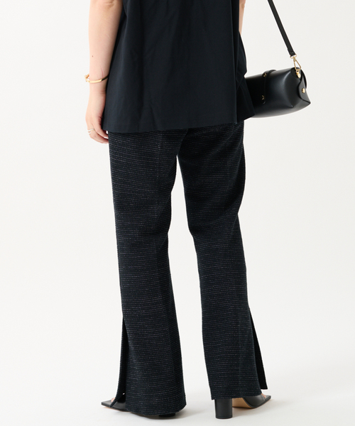 journal standard L'essage（ジャーナルスタンダードレサージュ）の「ジャージーツイードイージーパンツ（その他パンツ・レディース・ブラック/グレー系その他・FREE）」の7枚目の写真