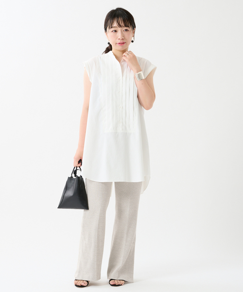 journal standard L'essage（ジャーナルスタンダードレサージュ）の「ジャージーツイードイージーパンツ（その他パンツ・レディース・ブラック/グレー系その他・FREE）」の8枚目の写真