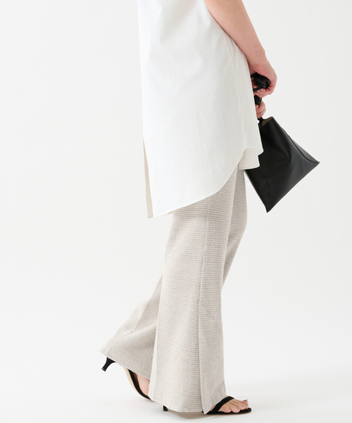 journal standard L'essage（ジャーナルスタンダードレサージュ）の「ジャージーツイードイージーパンツ（その他パンツ・レディース・ブラック/グレー系その他・FREE）」の13枚目の写真