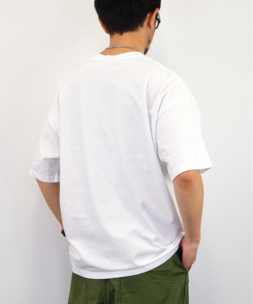 Burner(バーナー)の「【GROOVY STORE】ビッグシルエット 刺繍 キャンプ Tシャツ USAコットン(Tシャツ/カットソー・メンズ・ネイビー/ブラック/グリーン/ホワイト・M/LL/L)」の10枚目の写真