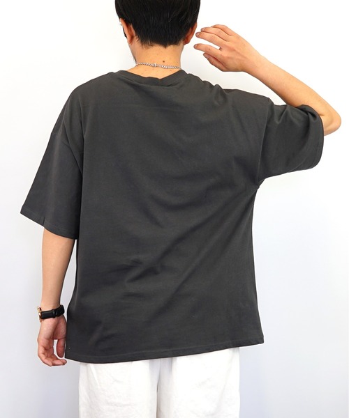 Burner(バーナー)の「【GROOVY STORE】ビッグシルエット 刺繍 キャンプ Tシャツ USAコットン(Tシャツ/カットソー・メンズ・ネイビー/ブラック/グリーン/ホワイト・M/LL/L)」の15枚目の写真