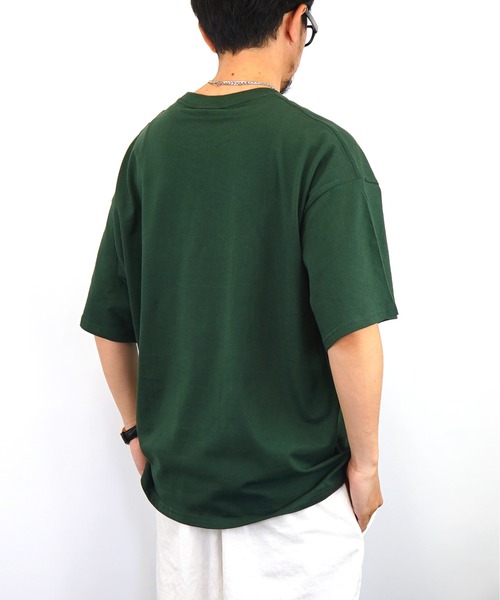 Burner(バーナー)の「【GROOVY STORE】ビッグシルエット 刺繍 キャンプ Tシャツ USAコットン(Tシャツ/カットソー・メンズ・ネイビー/ブラック/グリーン/ホワイト・M/LL/L)」の20枚目の写真