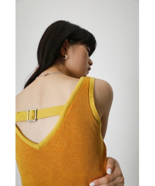 AZUL by moussy（アズールバイマウジー）の「COLOR SCHEME KNIT BRATOP/カラースキームニットブラトップ（チューブトップ・レディース・グリーン/ブルー/イエロー・SMALL/MEDIUM）」の17枚目の写真