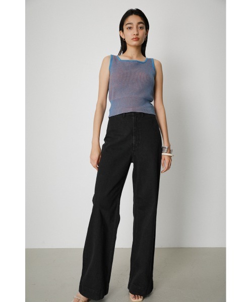 AZUL by moussy（アズールバイマウジー）の「COLOR SCHEME KNIT BRATOP/カラースキームニットブラトップ（チューブトップ・レディース・グリーン/ブルー/イエロー・SMALL/MEDIUM）」の10枚目の写真