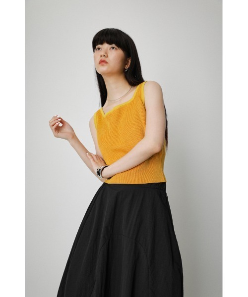 AZUL by moussy（アズールバイマウジー）の「COLOR SCHEME KNIT BRATOP/カラースキームニットブラトップ（チューブトップ・レディース・グリーン/ブルー/イエロー・SMALL/MEDIUM）」の18枚目の写真