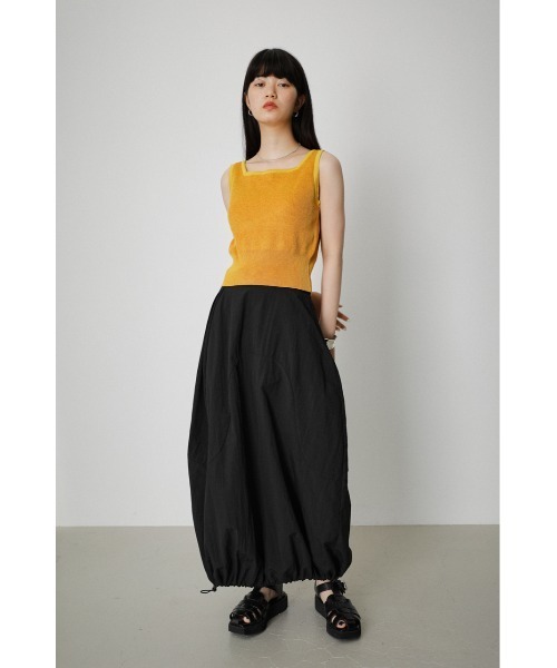 AZUL by moussy（アズールバイマウジー）の「COLOR SCHEME KNIT BRATOP/カラースキームニットブラトップ（チューブトップ・レディース・グリーン/ブルー/イエロー・SMALL/MEDIUM）」の20枚目の写真