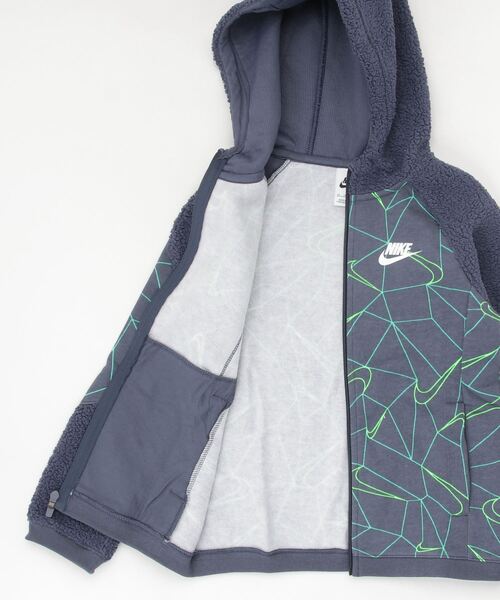 NIKE（ナイキ）の「NIKE/ナイキ YTH NSW クラブ フーディ WZ AOP（パーカー・キッズ・ネイビー・130/150/160/140）」の3枚目の写真