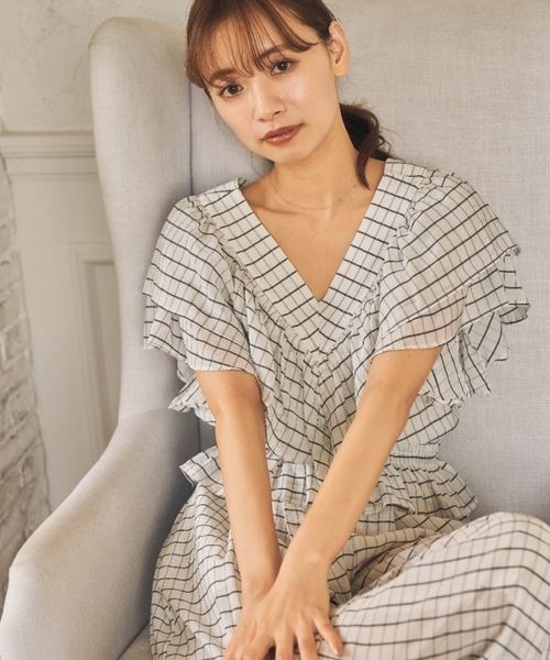 mysty woman（ミスティウーマン）の「チェックフリルラッフル