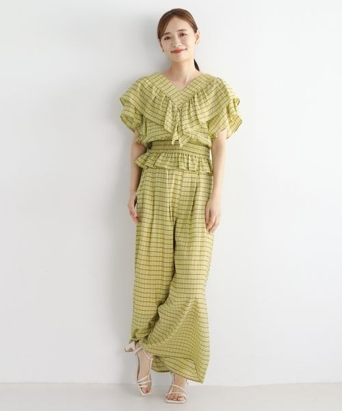 mysty woman（ミスティウーマン）の「チェックフリルラッフル