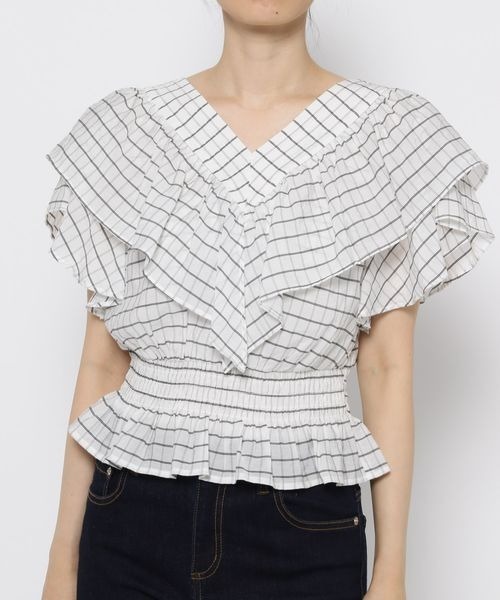 mysty woman（ミスティウーマン）の「チェックフリルラッフル