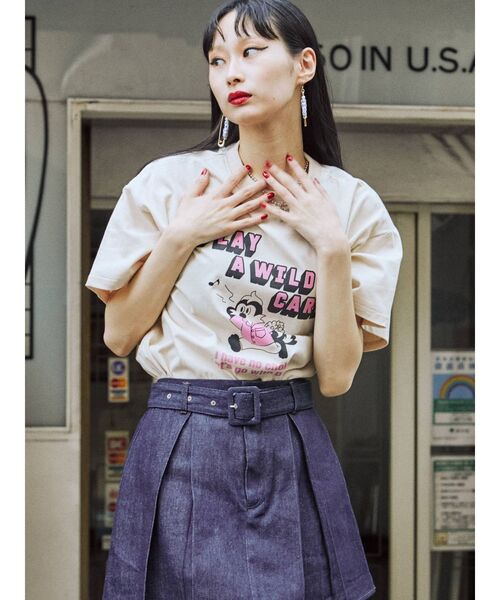 jouetie(ジュエティ)の「レトログラフィックBIG Tシャツ(Tシャツ/カットソー・レディース・ブラック/パープル/アイボリー・MEDIUM)」の13枚目の写真