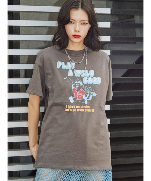 jouetie(ジュエティ)の「レトログラフィックBIG Tシャツ(Tシャツ/カットソー・レディース・ブラック/パープル/アイボリー・MEDIUM)」の20枚目の写真