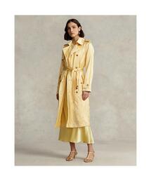 サテン トレンチ コート