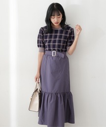 PROPORTION BODY DRESSING | ＜Ｅ＞タフタティアードギャザーフレアスカート / 1212227801(スカート)