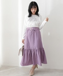 PROPORTION BODY DRESSING | ＜Ｅ＞タフタティアードギャザーフレアスカート / 1212227801(スカート)