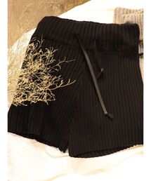 MURUA | リブニットキュロット(スウェットパンツ)