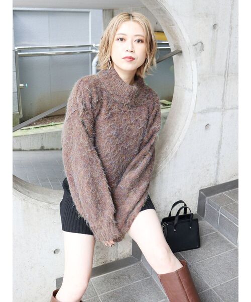 MURUA（ムルーア）の「リブニットキュロット（スウェットパンツ・レディース・カーキ/ブラック/モカ/グレー・FREE）」の14枚目の写真