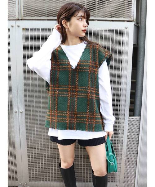 MURUA（ムルーア）の「リブニットキュロット（スウェットパンツ・レディース・カーキ/ブラック/モカ/グレー・FREE）」の17枚目の写真