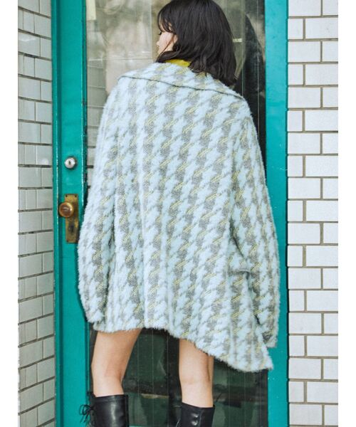 jouetie（ジュエティ）の「チェックパターンニットジャケット【セットアップ対応】（その他アウター・レディース・ピンク/グレー/イエロー・MEDIUM）」の12枚目の写真