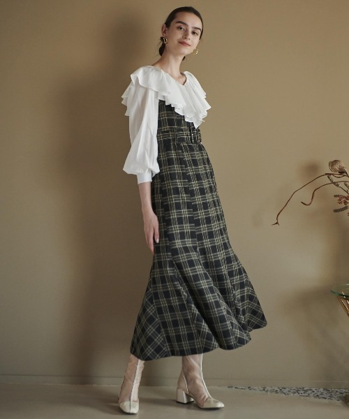 Burberry チェック柄 ジャンバースカート 希少】バーバリー Burberry チェック柄 制服スカート 160A