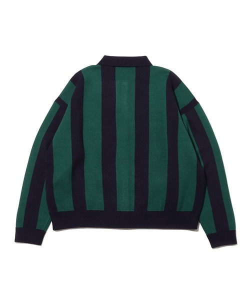 atmos pink(アトモスピンク)の「atmos pink ストライプ 襟付きカーデ / アトモスピンク ストライプ エリツキカーデ(カーディガン/ボレロ・レディース・ブラウン/ネイビー/レッド・FREE)」の16枚目の写真